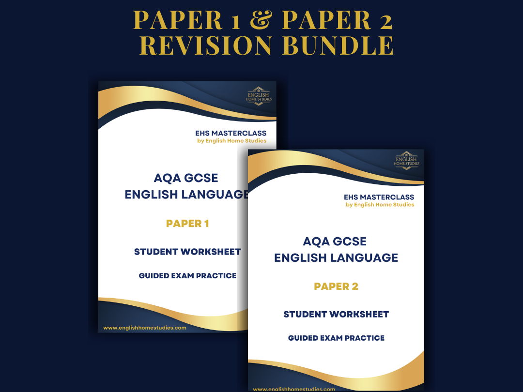 AQA GCSE English Language: Paper 1 and Paper 2 Bundle (Editable Revision Worksheets & Exam Practice)