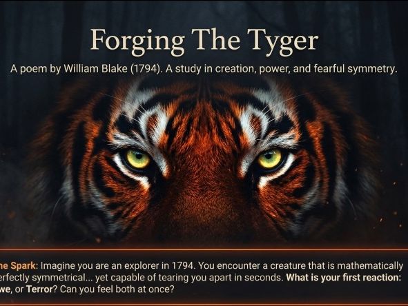 The Tyger by William Blake | Poem Analysis Deck | Years 7-8 | Discussion-Based