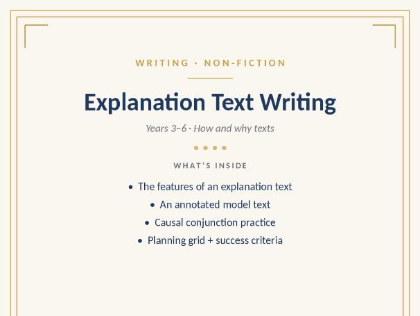 Explanation Text Writing