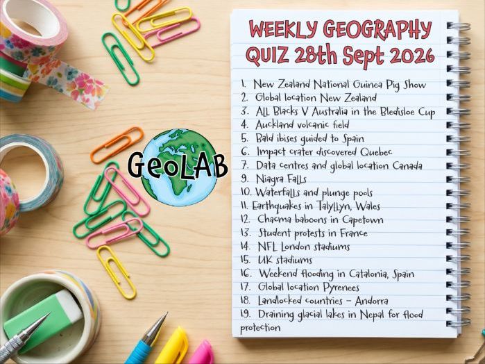 Weekly Geography News Quiz 5th October 2026