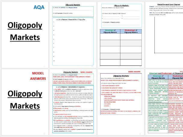 Oligopoly Market A-Level Booklet (AQA)
