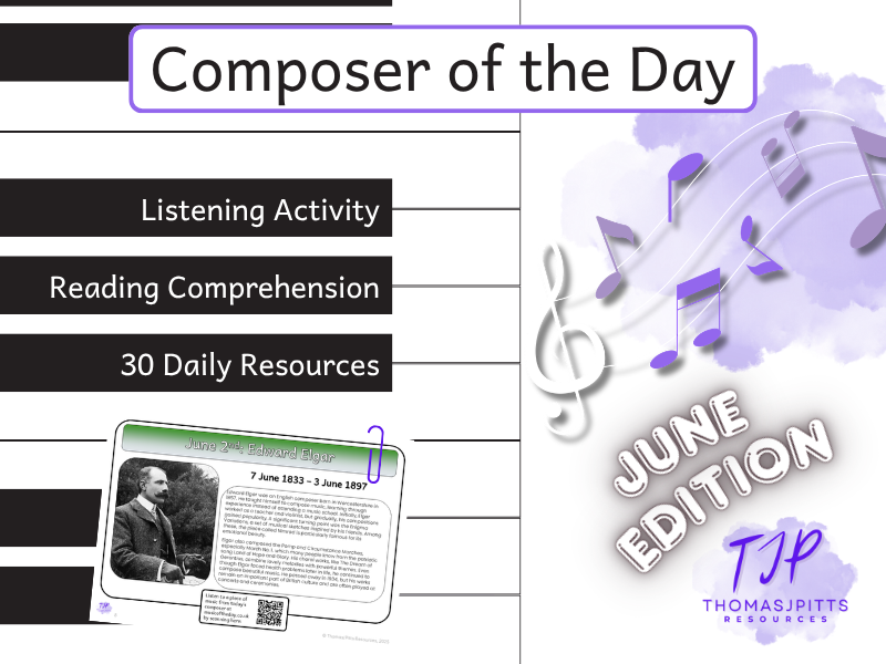 KS2–3 Music: Composer of the Day – June Reading & Listening
