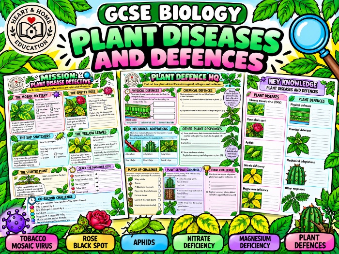 GCSE Biology Plant Diseases & Defences Pack
