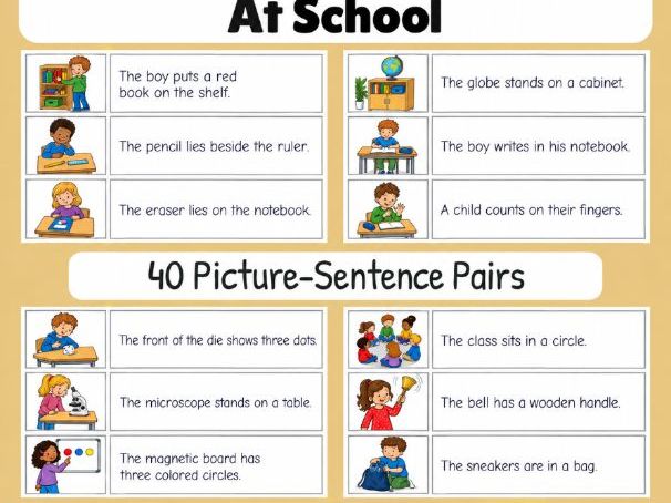At School | First Sentences | Grades 1-2