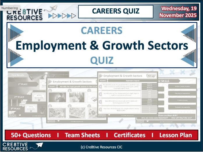 Employment & Growth Sectors Quiz