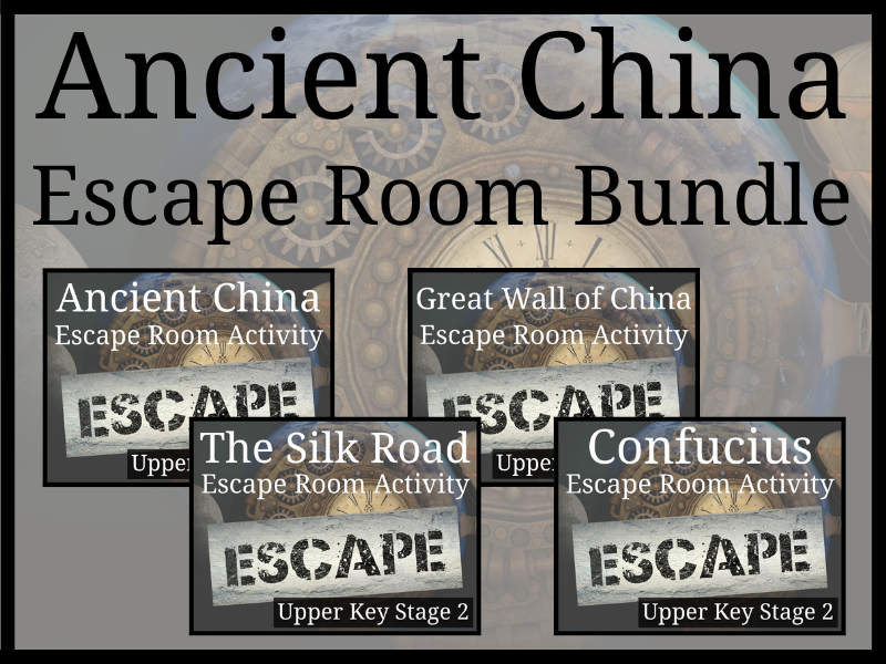 Ancient China Escape Room Activity Bundle | Year 5 or Year 6