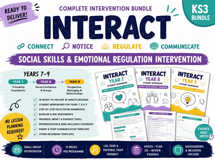 INTERACT | KS3 Social Skills & Emotional Regulation Intervention | Years 7–9
