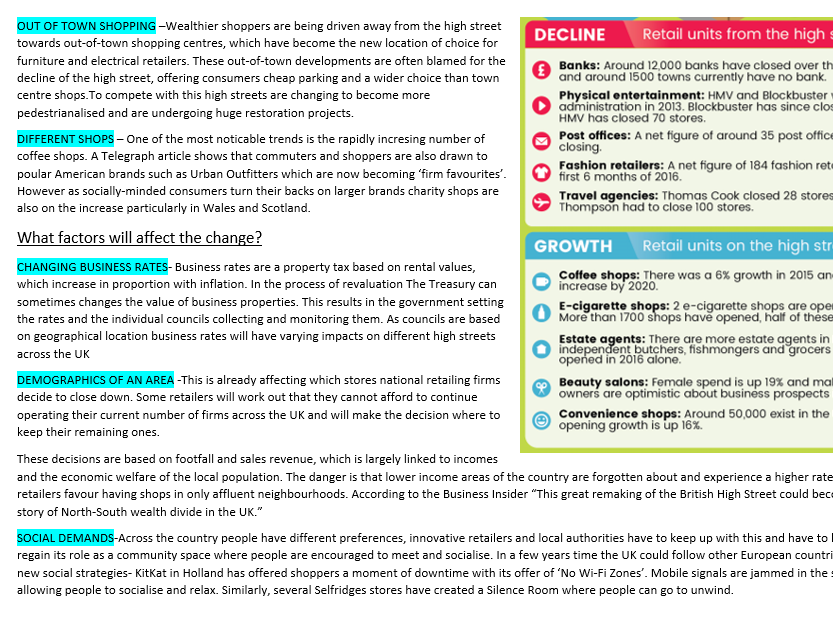 Eduqas A Level Geography Changing Places Teaching Resources