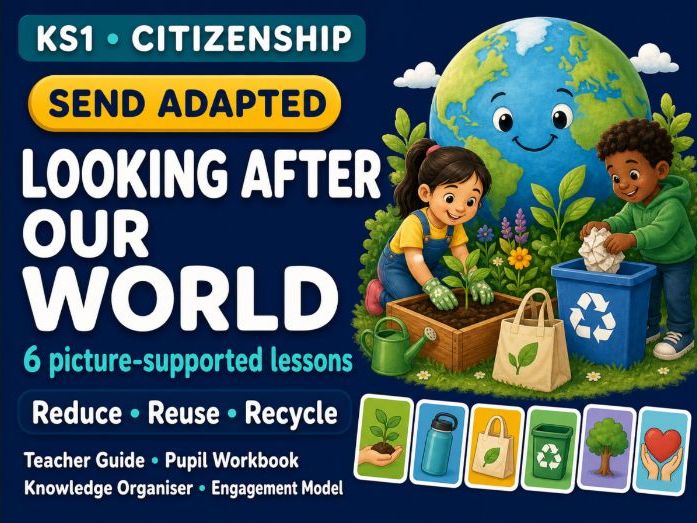 KS1 Citizenship: Looking After Our World — SEND-Adapted Pack