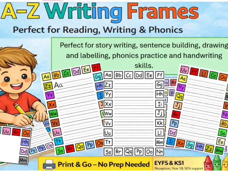 Alphabet Borders Pack Write and Draw