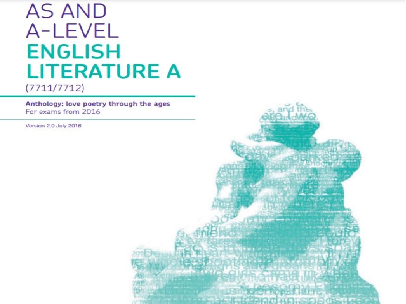 AQA A-Level Pre-1900 Poetry Anthology Lessons 1-5