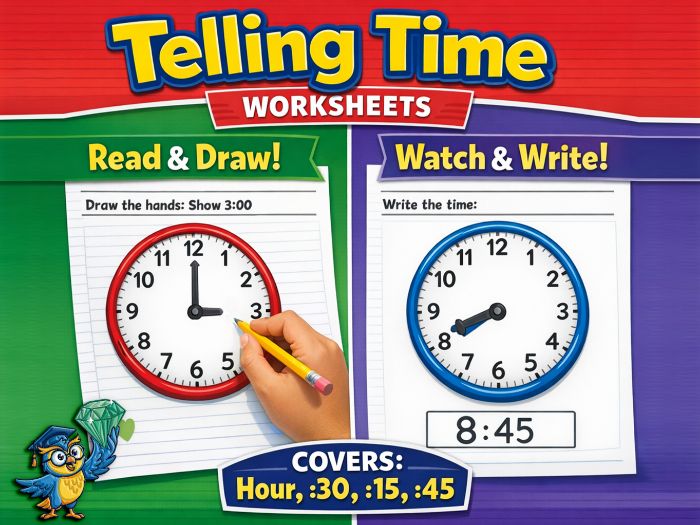 Telling Time Practice Packet