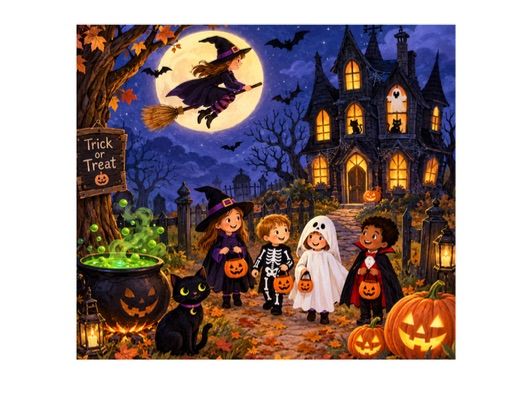 Halloween Writing Prompt Picture – EYFS & KS1 Creative Writing Activity