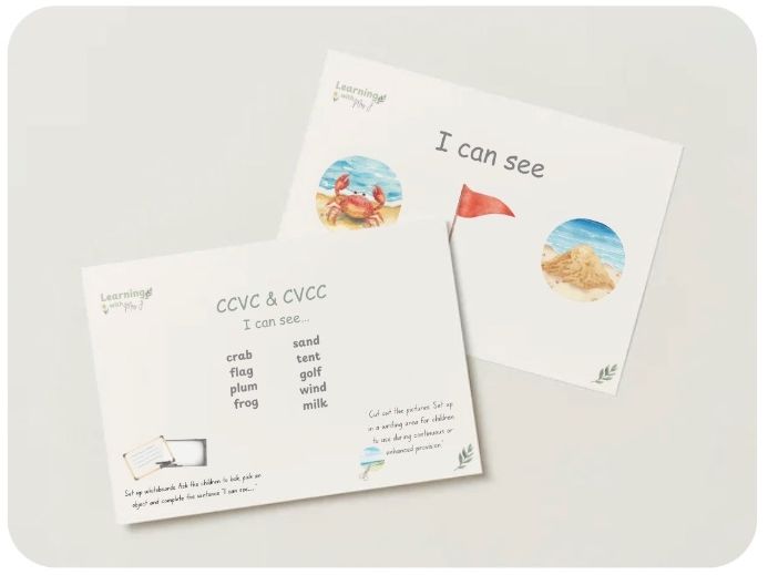 I can see…Writing Prompts CVCC + CCVC