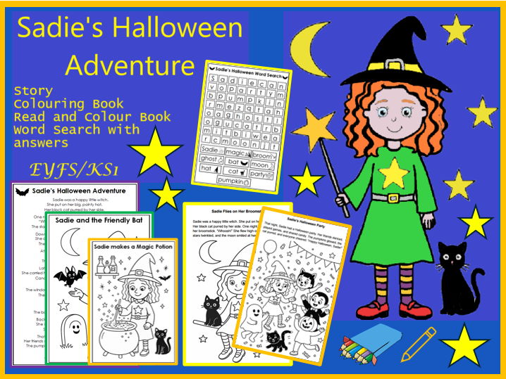 Sadie's Halloween Adventure Book EYFS KS1