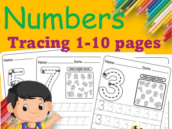 Number Tracing and Coloring for Kids (0–10)