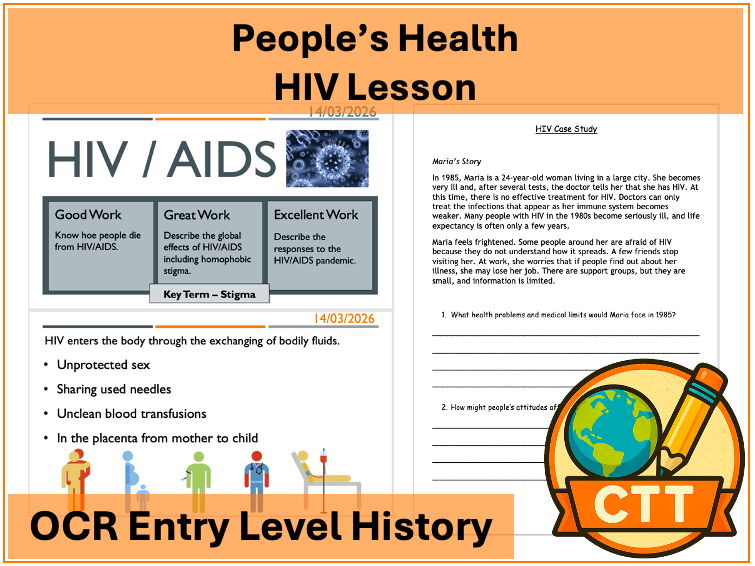 OCR Entry Level History - People's Health - HIV Lesson