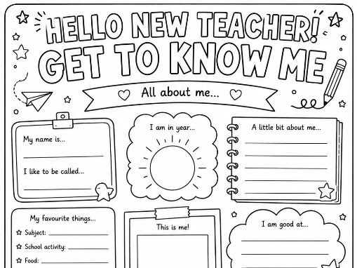 Get to Know Me | New Teacher Transition