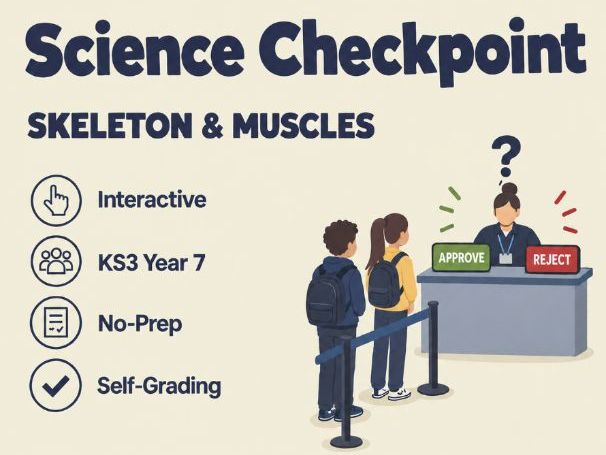 Skeleton  &   Muscles Interactive Game | Biology KS3 Year 7