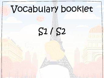 French English and EAL Illustrated Vocab Booklet