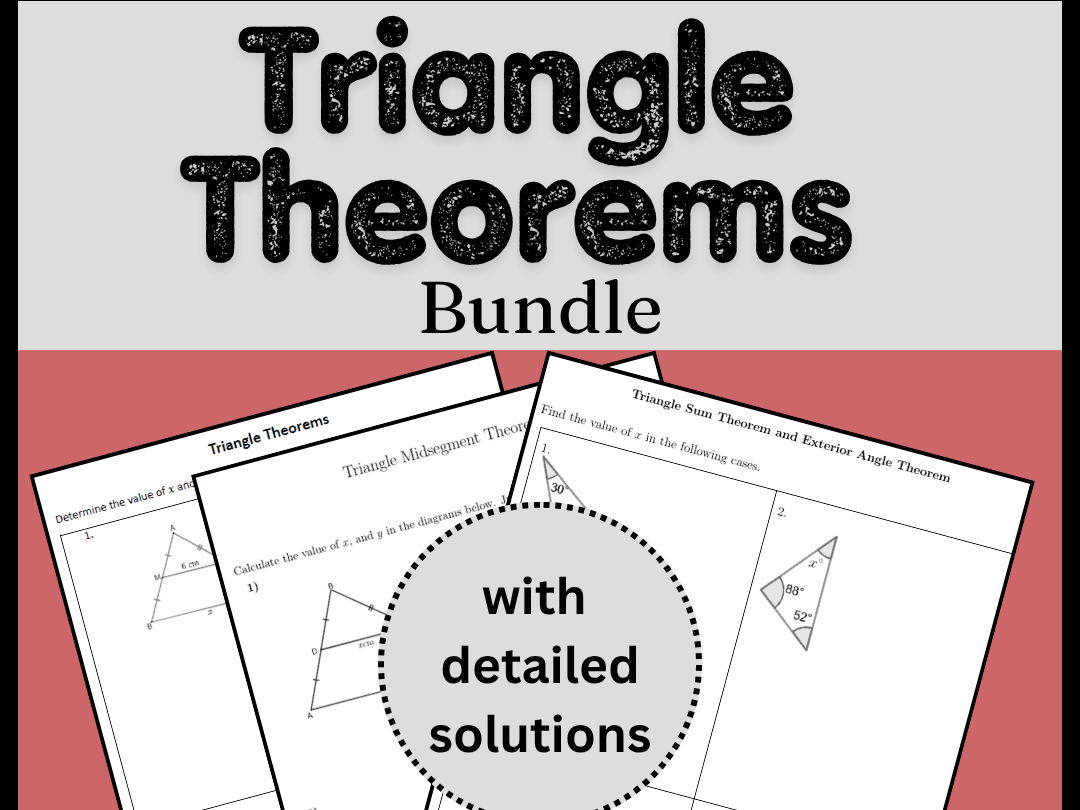 Triangle Theorems Bundle