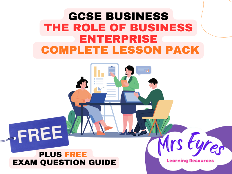 GCSE Business Role of Business Enterprise – Complete Theme 1 Lesson Pack (SEND & Cover ready)