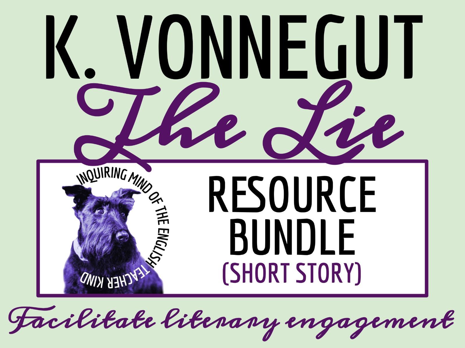 "The Lie" by Kurt Vonnegut Quiz, Analysis Worksheet, and Vocabulary Activities (Bundle)