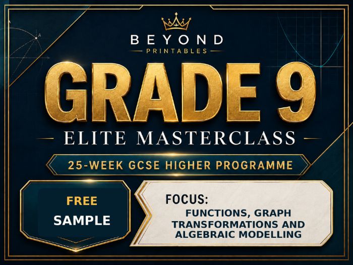 FREE Grade 9 GCSE Higher Maths Sample - Elite Masterclass Week