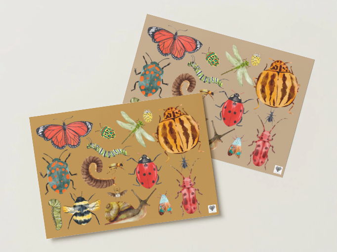 Minibeast Playdough Mat