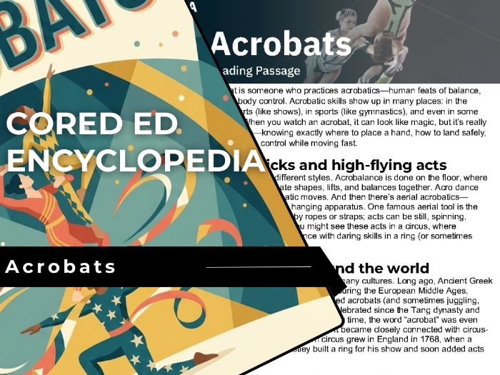 Acrobats Reading Comprehension with Questions - Cored Ed Encyclopedia