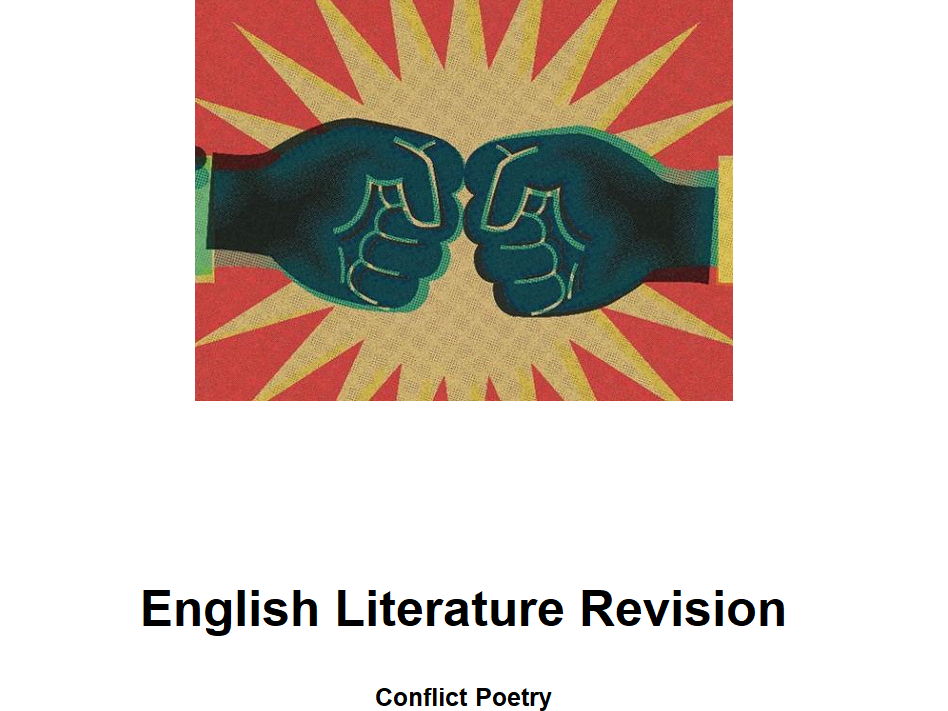 'Power and Conflict' Paired Revision Sheets - GCSE Lit Paper 2