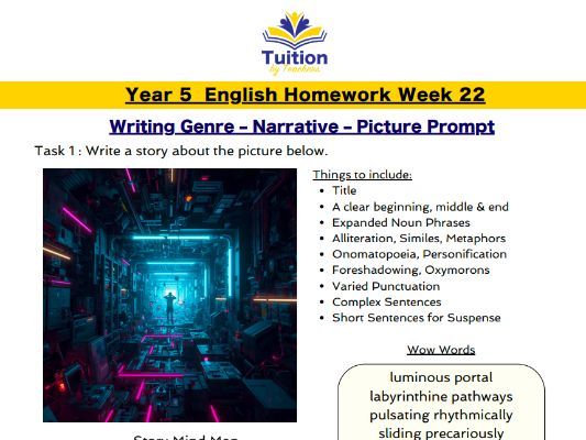 22. Year 5 - Creative Writing & Spelling