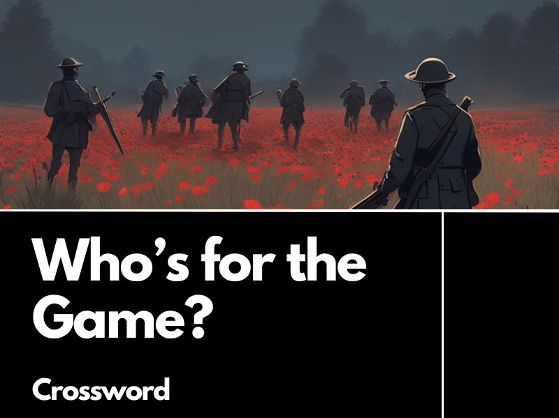 Who's for the Game? Crossword Review Activity