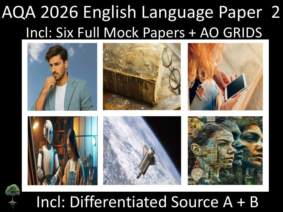 Six AQA 2026 English Language Paper 2 Mocks | AO GRIDS
