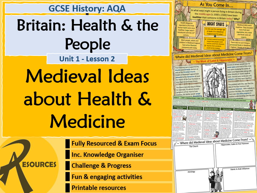 Medieval Ideas About Medicine - AQA GCSE History: Britain Health & People - (Lesson 2)
