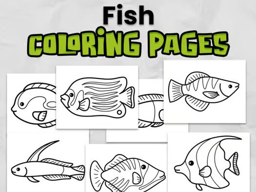 FREE Fishing Colouring Pages | Outdoor Nature Activity | EYFS & KS1 Printable Worksheets