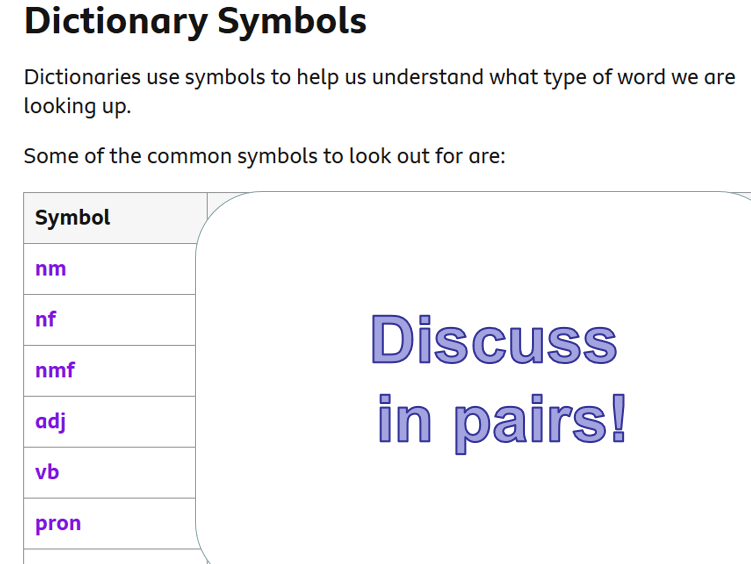 Dictionary skills Spanish Online and Paper dictionary within the topic of Free Time - Tiempo Libre