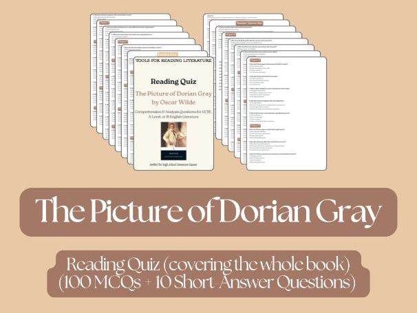 The Picture of Dorian Gray Reading Quiz – The Whole Book | GCSE & A-Level English