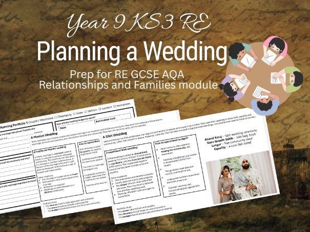 Yr9 RE – Planning a Wedding (Relationships and Families AQA)