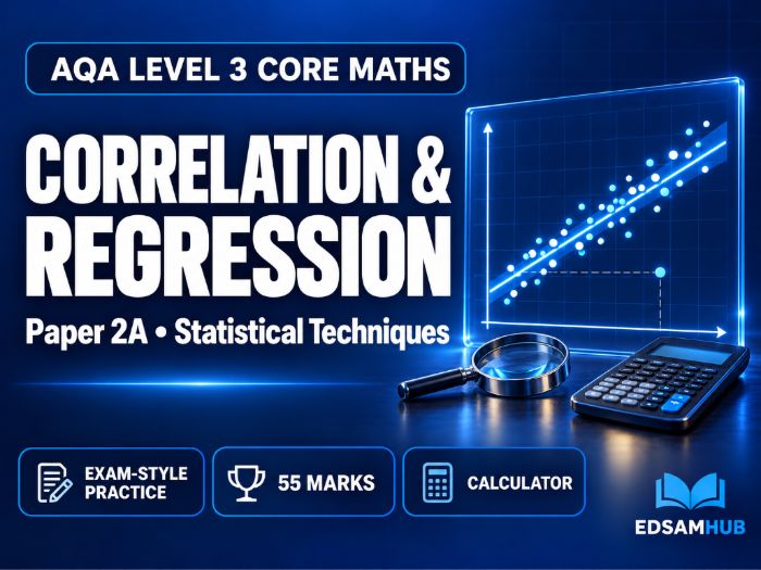 AQA L3 Core Maths Correlation and Regression- Paper 2A