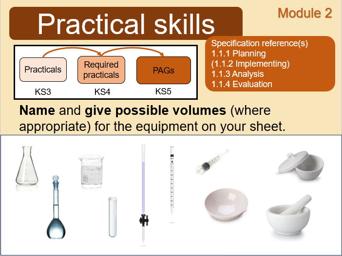 OCR A Chemistry Practical competency