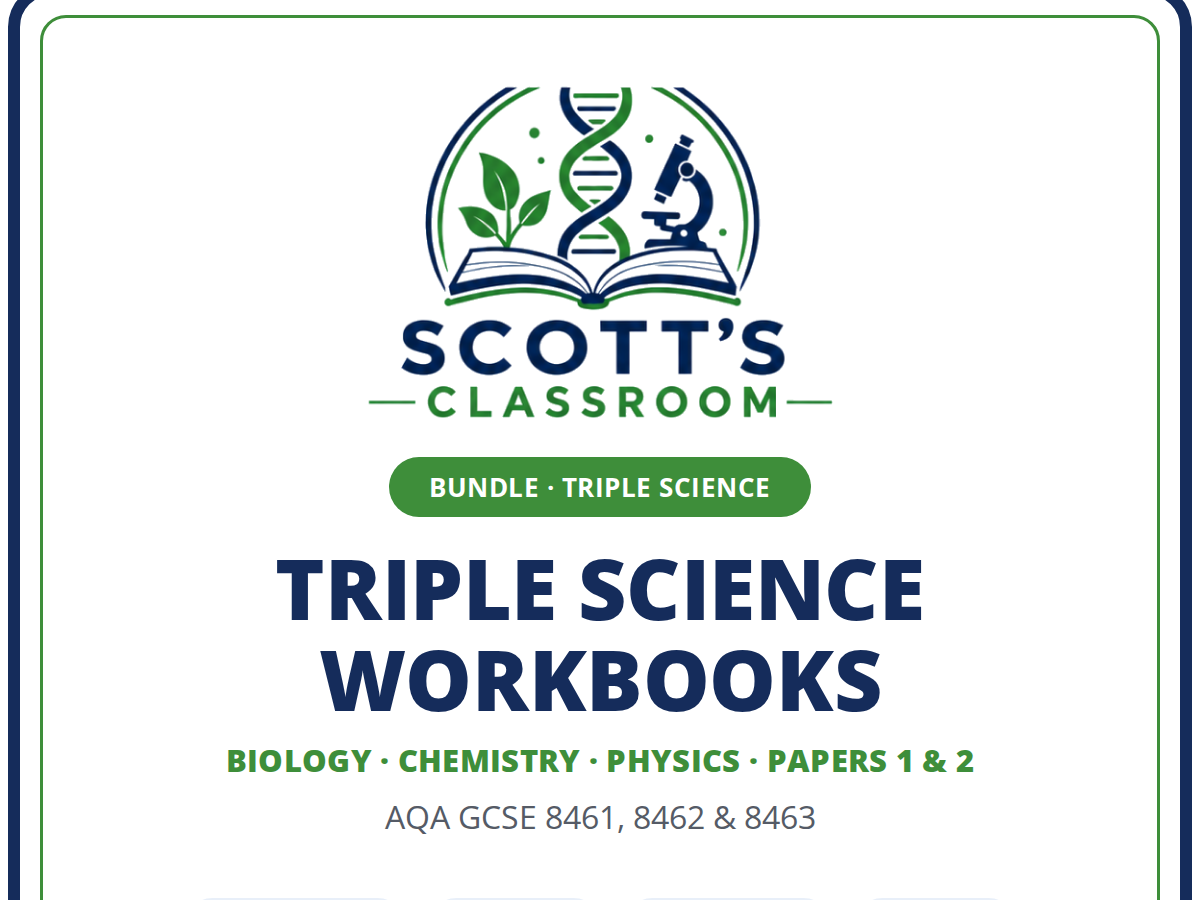AQA GCSE Triple Science Workbook Bundle