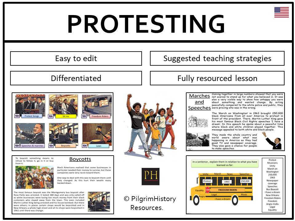 KS3 American Civil Rights: Protests and Campaigns