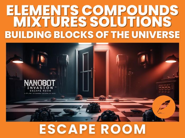PREMIUM Elements, Compounds & Mixtures Escape Room - KS3, GCSE
