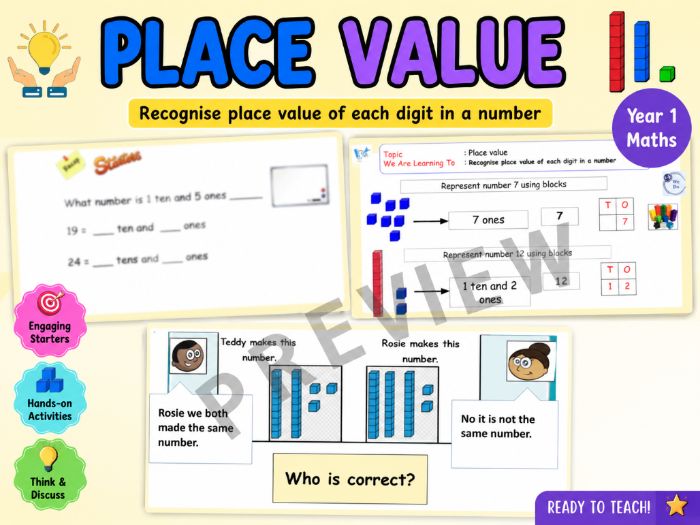 Year 1 Place Value | Complete Lesson Pack | Also Suitable for Year 2.