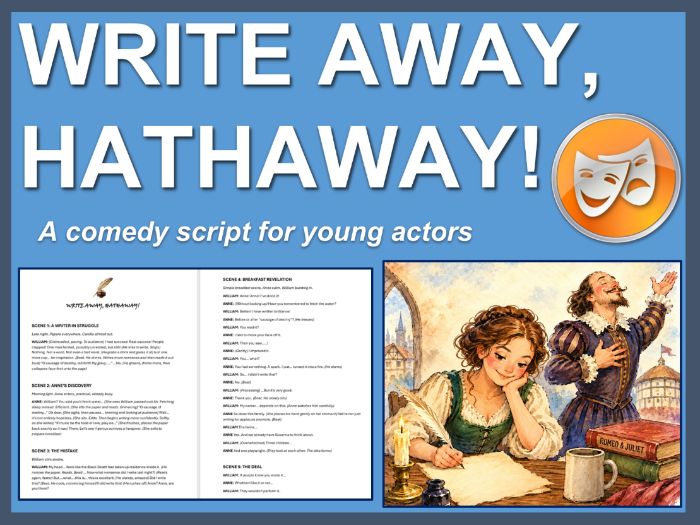Write Away, Hathaway!: A short comedy script for young actors