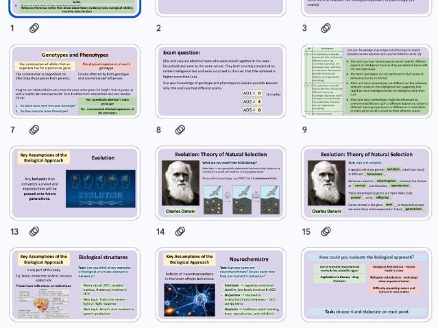 The Biological Approach - Approaches NEW AQA 2025 Specification