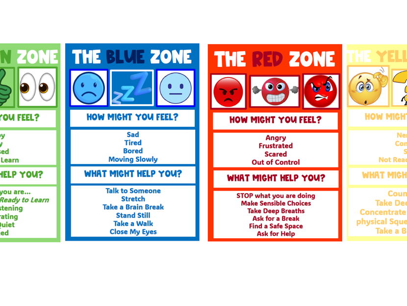 Zones of Regulation Display