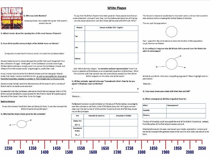 Niall Ferguson's 'Empire' - Supporting Worksheets to support Ep.2,3 & 4 of the Channel 4  Series