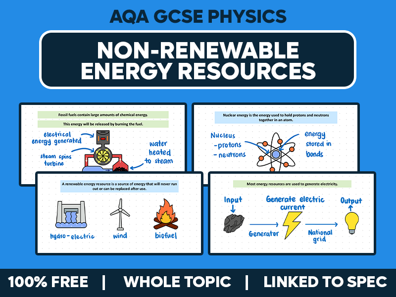 GCSE AQA Physics Complete Lesson - Non-Renewable Energy Resources
